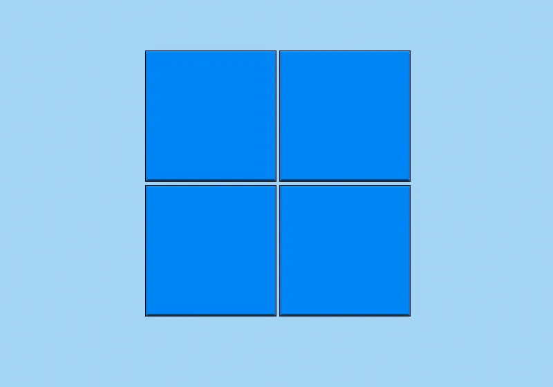 photo of the blue windows 11 logo