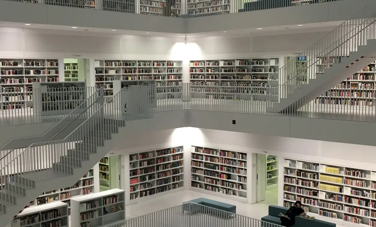 picture of a library representing categories