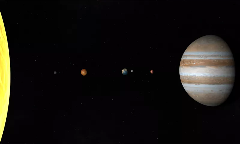 Introductory image for this article titled The Solar System