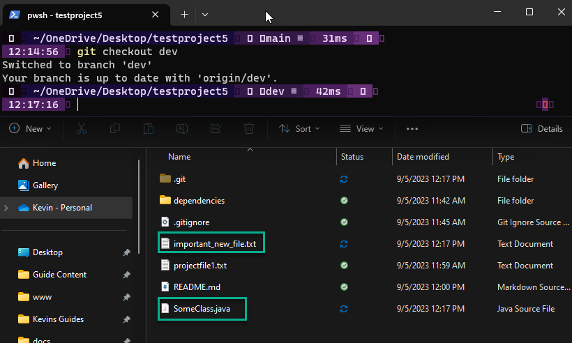 git-checkout-switch-back-to-dev