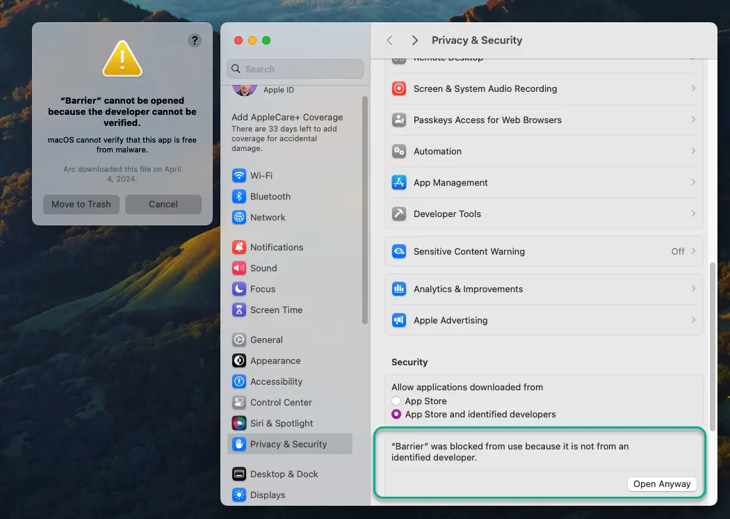 barrier-blocked-mac