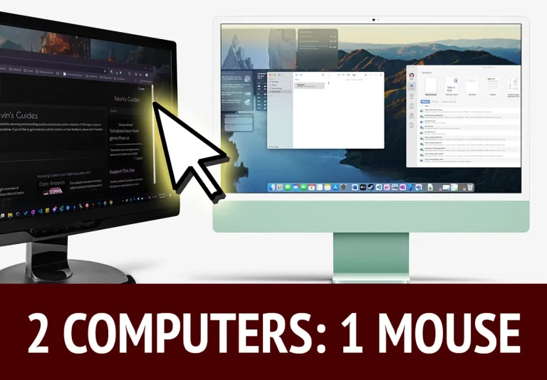 Control Mac & Windows With One Keyboard/Mouse (Barrier)