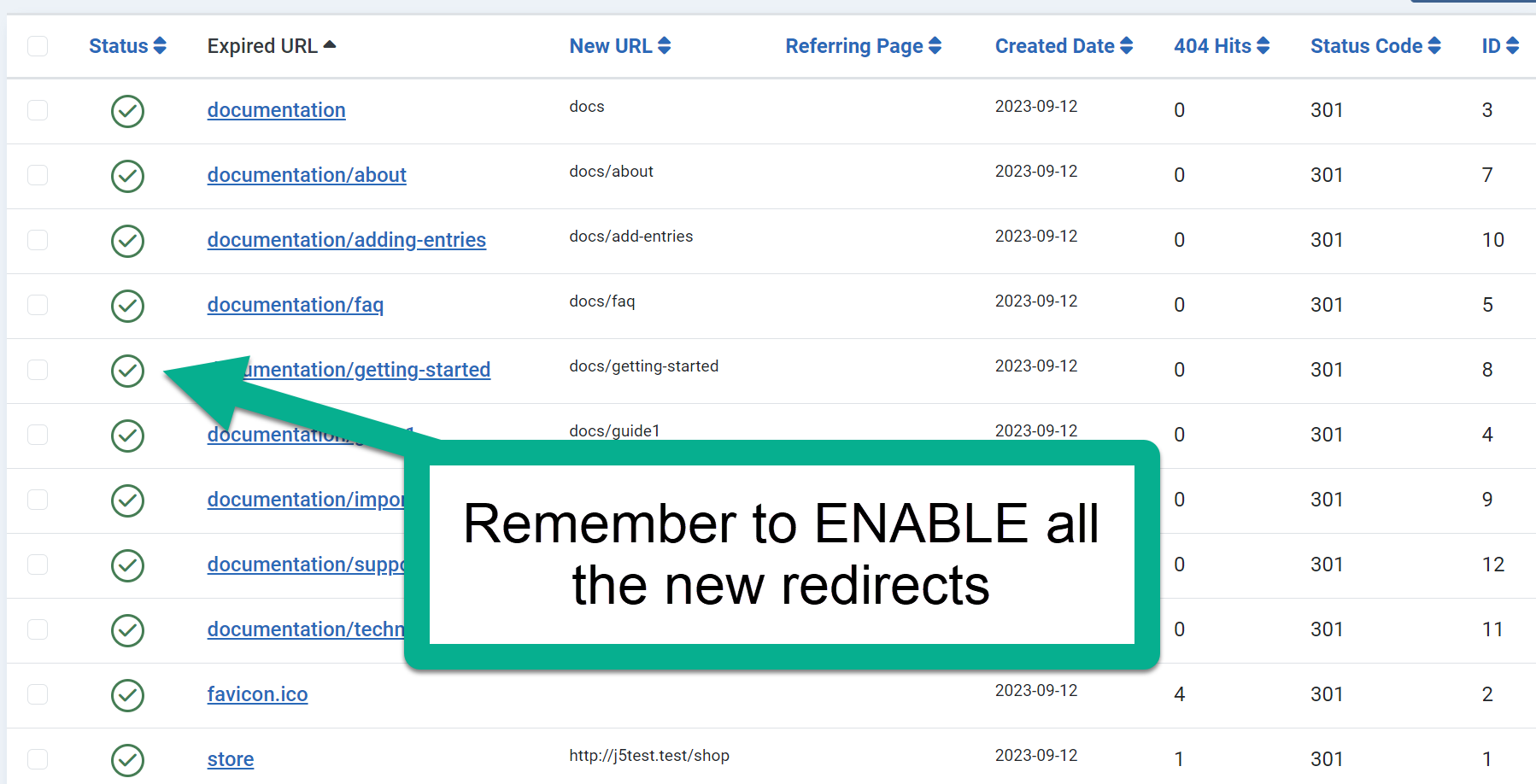 enable-redirects