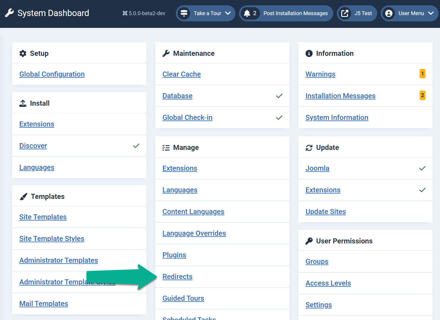 Click Redirects