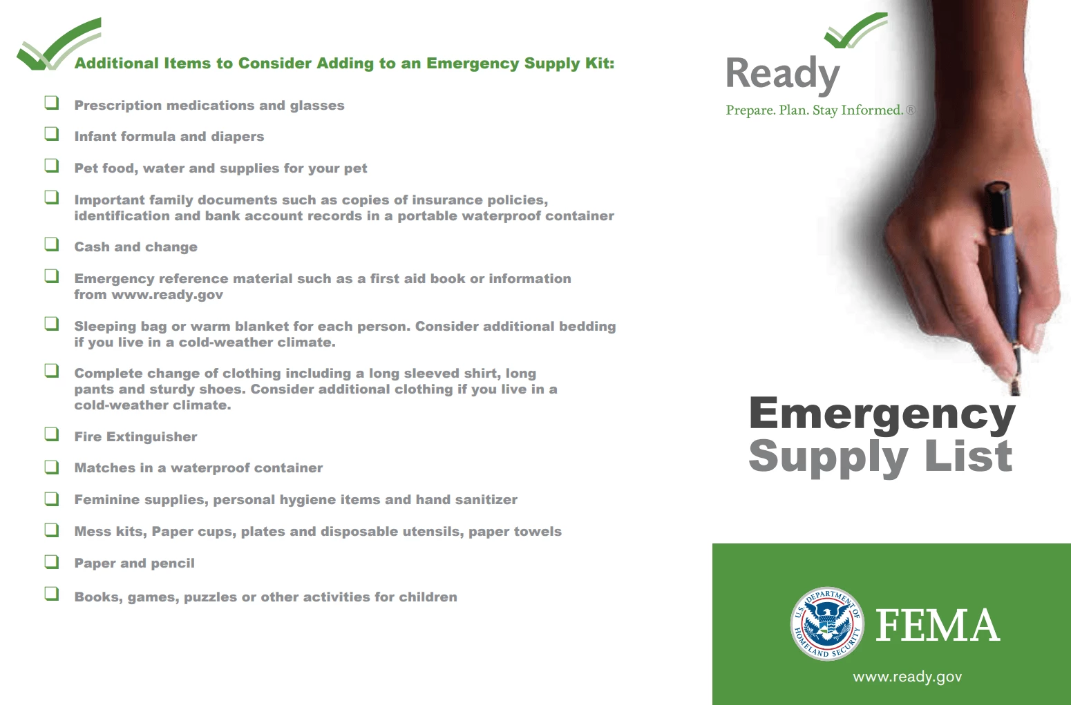 sample poster from the government