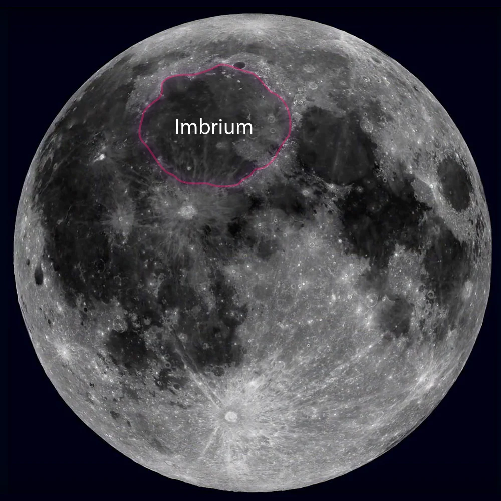 Location Of Imbrium Basin