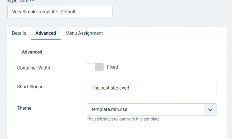 Adding Custom Options to your Joomla Template