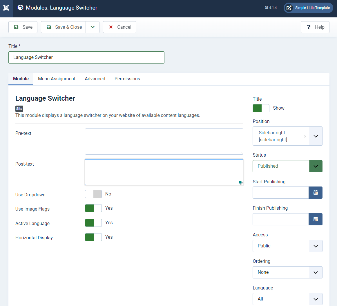 Mod Language Switcher