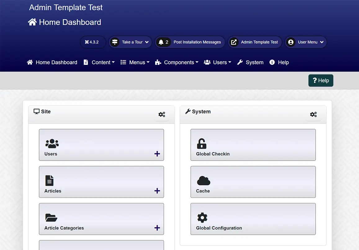 Novus: Joomla Admin Template