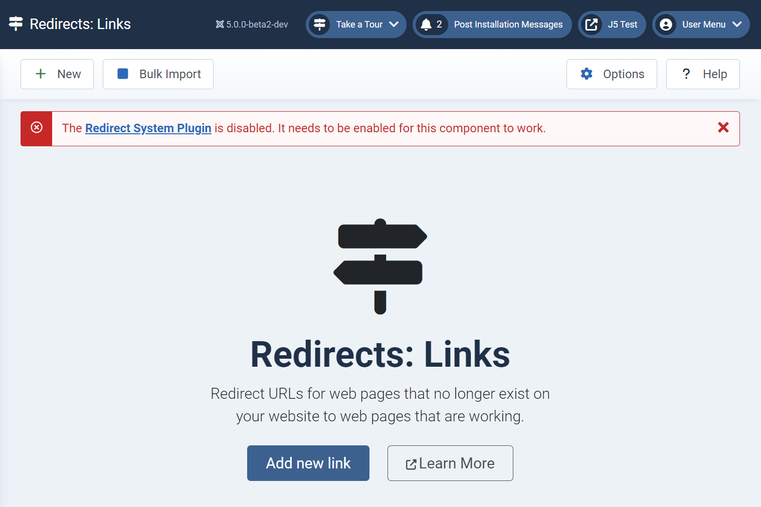 Redirects Disabled
