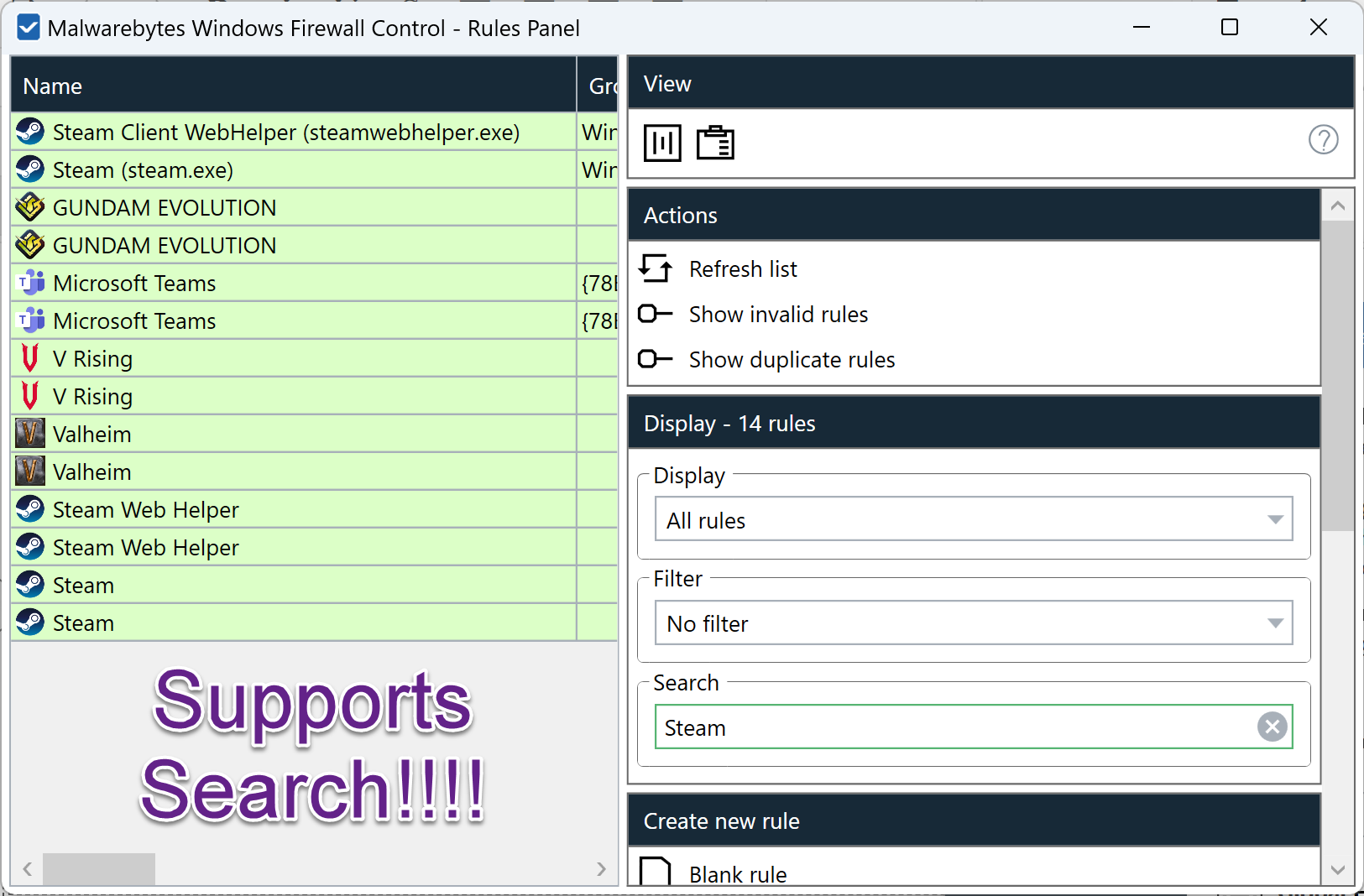 Search Support